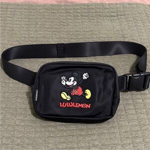 lululemon Disney athletica Black Mickey Mouse Belt Bag